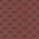 Bituminių čerpių komplektas Hexagonal Rock H101RED