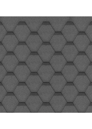 Bituminių čerpių komplektas Hexagonal Rock H520BLACK