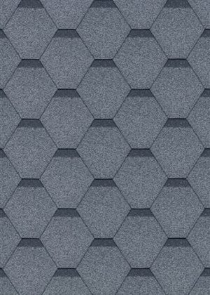 Bituminių čerpių komplektas Hexagonal Rock H550GREY