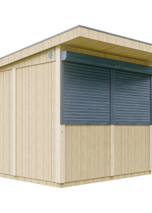 LP® SmartSide® plokštės kioskas M950 – 236 x 250 cm – 6 m2