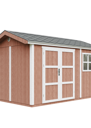 LP® SmartSide® plokštės namelis M914A su dažų rinkiniu Redwood Red