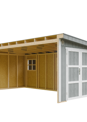 LP® SmartSide® plokštės namelis M940B su dažų rinkiniu Caverbn Steel