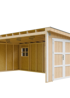 LP® SmartSide® plokštės namelis M940B su dažų rinkiniu Harvest Honey