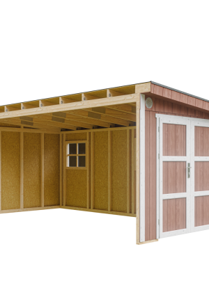 LP® SmartSide® plokštės namelis M940B su dažų rinkiniu Redwood Red