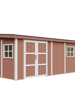 LP® SmartSide® plokštės namelis M941B su dažų rinkiniu Redwood Red