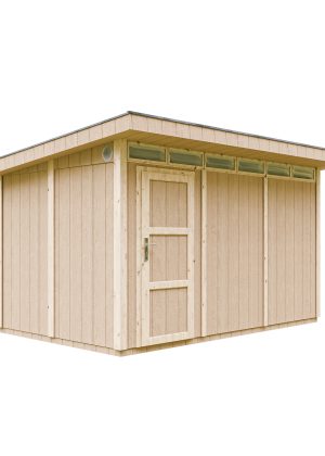 LP® SmartSide® plokštės namelis Timbela M904 su dažų rinkiniu Cavern Steel - A237 x 279 x 412 cm / 8.5 m2