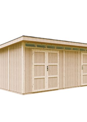 LP® SmartSide® plokštės namelis Timbela M905C su dažų rinkiniu Cavern Steel - A237 x 279 x 530 cm / 11.5 m2