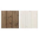 Medienos impregnantų rinkinys – namelio vidaus ir išorės apdailai – 10 l balto + 10 l juodos spalvos impregnanto + DOVANA – teptukų rinkinys TIMBELA DKMT02-BLACK/WHITE