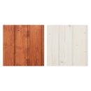 Medienos impregnantų rinkinys – namelio vidaus ir išorės apdailai – 10 l balto + 10 l raudonmedžio spalvos impregnanto + DOVANA – teptukų rinkinys TIMBELA DKMT02-MAHOGANY/WHITE