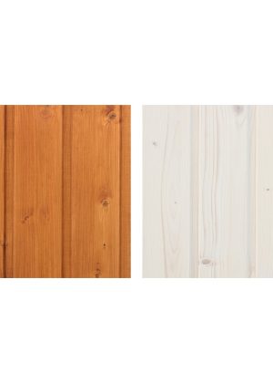 Medienos impregnantų rinkinys – namelio vidaus ir išorės apdailai – 10 l balto + 10 l tikmedžio spalvos impregnanto + DOVANA – teptukų rinkinys TIMBELA DKMT02-TEAK/WHITE