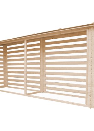 Medinė malkinė Timbela M203 - A199 x 112 x 458 cm / 6.7 m3