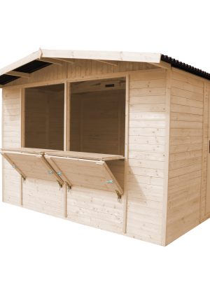 Medinis prekybinis kioskas Timbela M150 - A232 x 263 x 336 cm / 6 m2