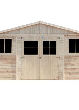 Medinis sodo namelis Timbela M332 - A246 x 220 x 418 cm / 8 m2