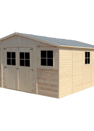 Medinis sodo namelis Timbela M333 su grindimis - A246 x 522 x 418 cm / 20 m2