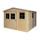 Medinis sodo namelis Timbela M335 - A226 x 324 x 316 cm / 9 m2