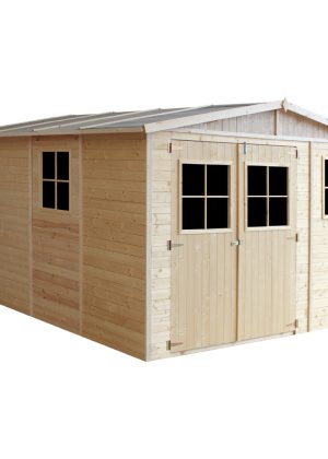 Medinis sodo namelis Timbela M336 - A226 x 324 x 416 cm / 12 m2