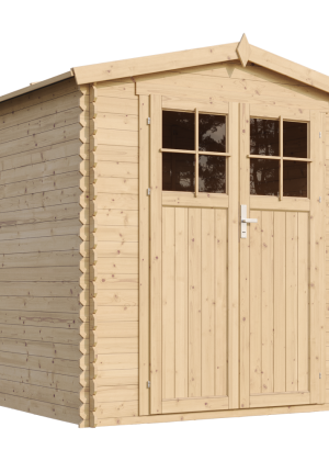 Medinis sodo namelis Timbela M343F su grindimis - A218 x 216 x 206 cm / 3.53 m2