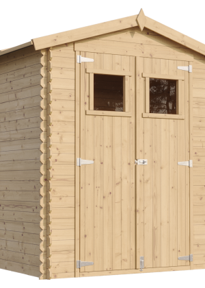 Medinis sodo namelis Timbela M367 su grindimis - A218 x 196 x 136 cm / 2 m2