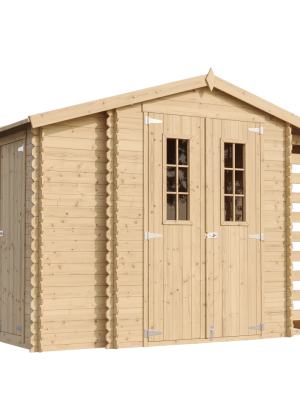 Medinis sodo namelis Timbela M389C su grindimis - A218 x 328 x 206 cm / 5.47 m2