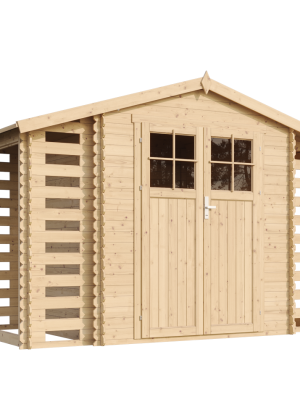 Medinis sodo namelis Timbela M391F su grindimis - A218 x 328 x 206 cm / 5.47 m2