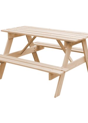 Medinis staliukas vaikams Timbela M018-1 - A50 x 90 x 90 cm