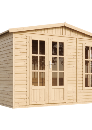 Sodo biuras Timbela M334FB su grindimis - A232 x 332 x 222 cm / 6 m2