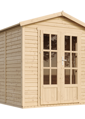 Sodo biuras Timbela M351FB su grindimis - A233 x 233 x 222 cm / 4 m2