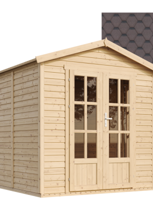 Sodo biuras TimbelaM351FB+H351FBBROWN su grindimis ir čerpėmis - A233 x 233 x 222 cm / 4 m2