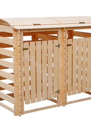 Timbela medinė dviguba konteinerinė M605-1 - A137 x 97 x 180 cm / 1.43 m2